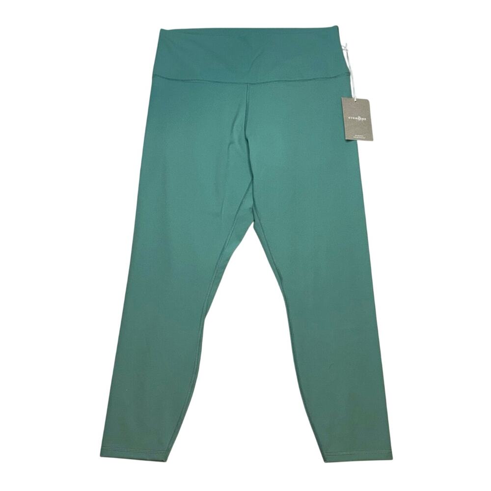 Everlane Perform 24/7 High Rise Ankle Leggings XL Dark Mint Green NWT